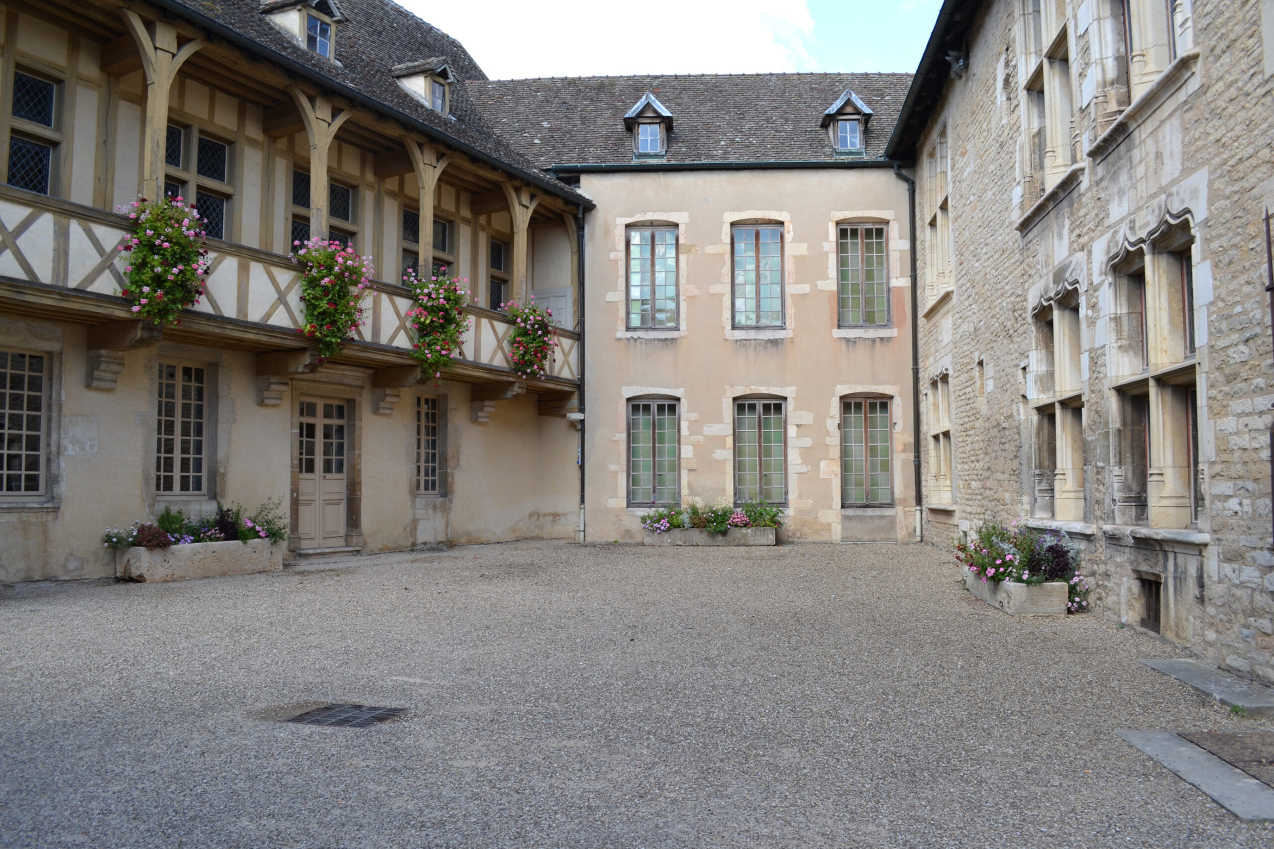 Courtyard of the Hôtel des ducs de Bourgogne, Beaune, today Burgundy Wine Museum