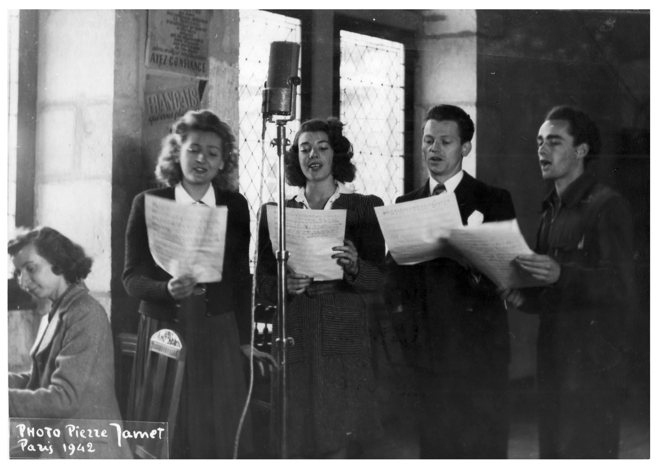A vocal quartet in the hall